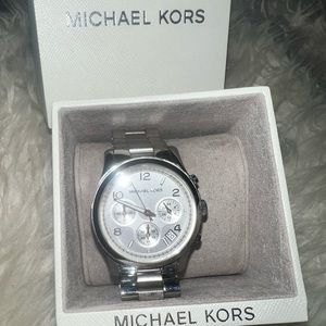 Michael Kors Large Silver Watch